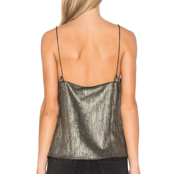 NWT Paige x Rosie HW Cicelt Metallic Foil Cami Size M - Picture 3 of 10